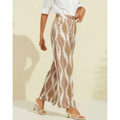 Satin Straight Pocket Full Length Pants