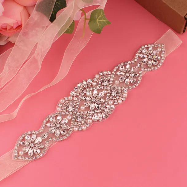 Satin Wedding / Party / Evening Sash With Imitation Pearl / Belt / Appliques Women's Sashes dress to impress