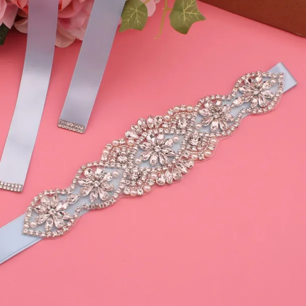Satin Wedding / Party / Evening Sash With Imitation Pearl / Belt / Appliques Women's Sashes dress to impress