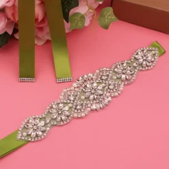 Satin Wedding / Party / Evening Sash With Imitation Pearl / Belt / Appliques Women's Sashes dress to impress