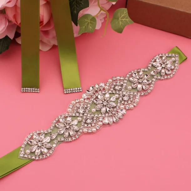 Satin Wedding / Party / Evening Sash With Imitation Pearl / Belt / Appliques Women's Sashes dress to impress