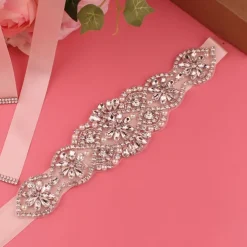 Satin Wedding / Party / Evening Sash With Imitation Pearl / Belt / Appliques Women's Sashes dress to impress
