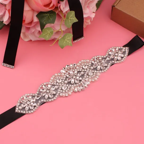Satin Wedding / Party / Evening Sash With Imitation Pearl / Belt / Appliques Women's Sashes dress to impress