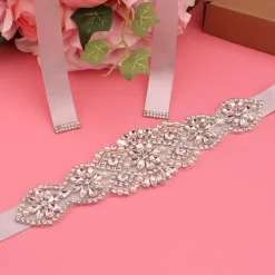 Satin Wedding / Party / Evening Sash With Imitation Pearl / Belt / Appliques Women's Sashes dress to impress