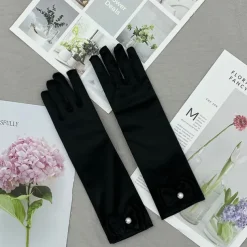 Satin Wrist Length Glove Cute With Bowknot / Trim Wedding / Party Glove