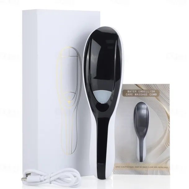 Scalp Massager Electric Scalp Massage Brush Hair Massage Brush Electric Head Scratcher Massage Comb with Soft Rubber