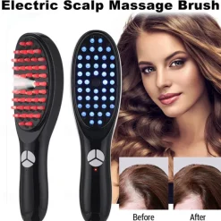 Scalp Massager Electric Scalp Massage Brush Hair Massage Brush Electric Head Scratcher Massage Comb with Soft Rubber