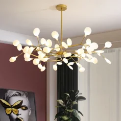 Scandinavian living room chandelier modern simple dining room lamp internet red bedroom lamp personality creative home firefly chandelier