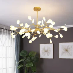 Scandinavian living room chandelier modern simple dining room lamp internet red bedroom lamp personality creative home firefly chandelier