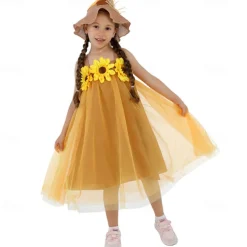 Scarecrow Carnival Costume Cosplay Costume Kids Boys Girls' Performance Masquerade Easy Carnival Costume