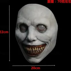 Scary Halloween Mask for Adults, Realistic and Durable Natural Latex Creepy Horror Mask for Cosplay