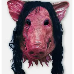 Scary Pig Halloween Mask Halloween Props Saw Funny Scary Costume Adults' Men's Women's Halloween Carnival Mardi Gras Easy Halloween Costumes Dress Up