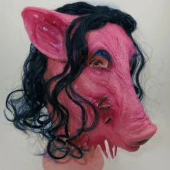 Scary Pig Halloween Mask Halloween Props Saw Funny Scary Costume Adults' Men's Women's Halloween Carnival Mardi Gras Easy Halloween Costumes Dress Up