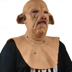 Scary Pig Halloween Mask Halloween Props Saw Funny Scary Costume Adults' Men's Women's Halloween Carnival Mardi Gras Easy Halloween Costumes Dress Up