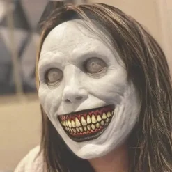 Scary Smiling Demons Halloween Mask Halloween Props LED Mask The Exorcist Horror Funny Scary Costume Adults' Men's Women's Halloween Carnival Mardi Gras Easy Halloween Costumes Dress Up