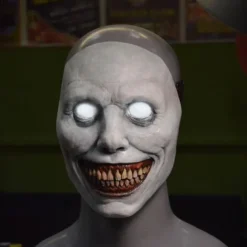 Scary Smiling Demons Halloween Mask Halloween Props LED Mask The Exorcist Horror Funny Scary Costume Adults' Men's Women's Halloween Carnival Mardi Gras Easy Halloween Costumes Dress Up