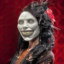 Scary Smiling Demons Halloween Mask Halloween Props LED Mask The Exorcist Horror Funny Scary Costume Adults' Men's Women's Halloween Carnival Mardi Gras Easy Halloween Costumes Dress Up