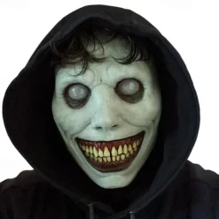 Scary Smiling Demons Halloween Mask Halloween Props LED Mask The Exorcist Horror Funny Scary Costume Adults' Men's Women's Halloween Carnival Mardi Gras Easy Halloween Costumes Dress Up