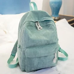 School Backpack Bags For Teenage Girls Backpack Women Bagpack Female Corduroy Bookbag Harajuku Bag, Back to School Gift