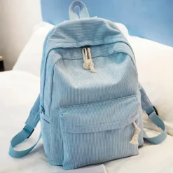 School Backpack Bags For Teenage Girls Backpack Women Bagpack Female Corduroy Bookbag Harajuku Bag, Back to School Gift