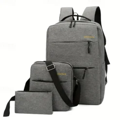 School Backpack Set Business Backpack Casual Bags Computer Backpacks Back to College Gifts Grey