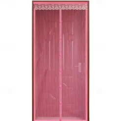 Screen Door Mesh Screen Door Simple Beautiful Screen Window Door Hands Free Magnetic Door Screen Automatic Closing Summer Curtain Net