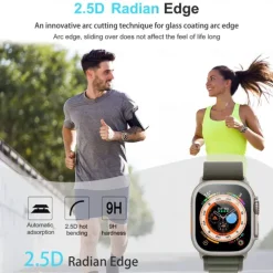 Screen Protector Film for iWatch Ultra/Ultra 2 Series 9 8 7 6 SE 5 4 3 2 1 for Apple Watch 49mm 44mm 40mm Soft / Tempered glass Protective Accessories(3/1pcs film)