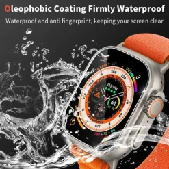 Screen Protector Film for iWatch Ultra/Ultra 2 Series 9 8 7 6 SE 5 4 3 2 1 for Apple Watch 49mm 44mm 40mm Soft / Tempered glass Protective Accessories(3/1pcs film)