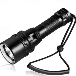 Scube Diving Flashlight IP68 WaterProof Underwater Rechargeable 1850 Battery Flashlight, Professional Diving Flashlight for Indoor and Outdoor Use