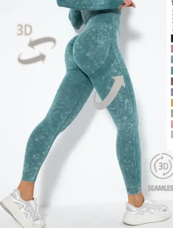 Seamless Scrunch Butt Lifting Workout Leggings for Women Booty High Waisted Yoga Compression Gym Fitess Squat-proof