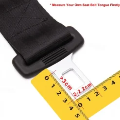 Seat Belt Silencer Clip Safety Belt Buckle Seat Belt Extender 45 Steel Seat Belt Clip Extension Plug Seatbelt Clip for Only 20mm-22mm Tongue