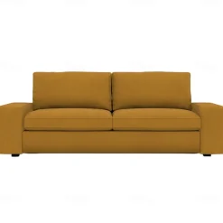 3-seat Sofa Cover Quilted 100% Cotton Slipcovers Solid Color KIVcover LITB PRIME cover