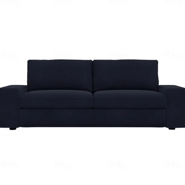 3-seat Sofa Cover Quilted 100% Cotton Slipcovers Solid Color KIVcover LITB PRIME cover