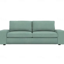 3-seat Sofa Cover Quilted 100% Cotton Slipcovers Solid Color KIVcover LITB PRIME cover