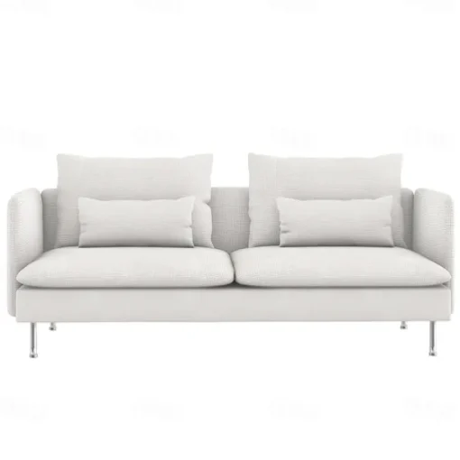 3-Seat Sofa Cover with Fine Linen Armrests Slipcovers Solid Color SODERcover LITB PRIME cover
