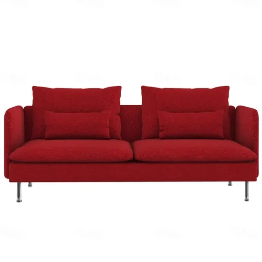 3-Seat Sofa Cover with Fine Linen Armrests Slipcovers Solid Color SODERcover LITB PRIME cover