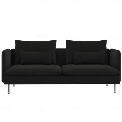 3-Seat Sofa Cover with Fine Linen Armrests Slipcovers Solid Color SODERcover LITB PRIME cover