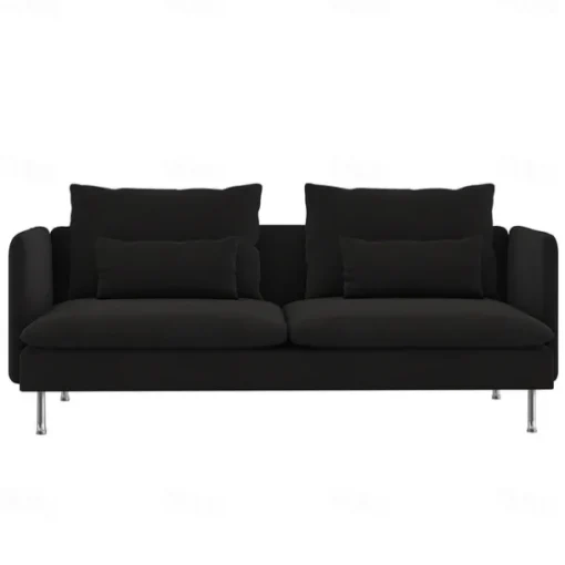 3-Seat Sofa Cover with Fine Linen Armrests Slipcovers Solid Color SODERcover LITB PRIME cover
