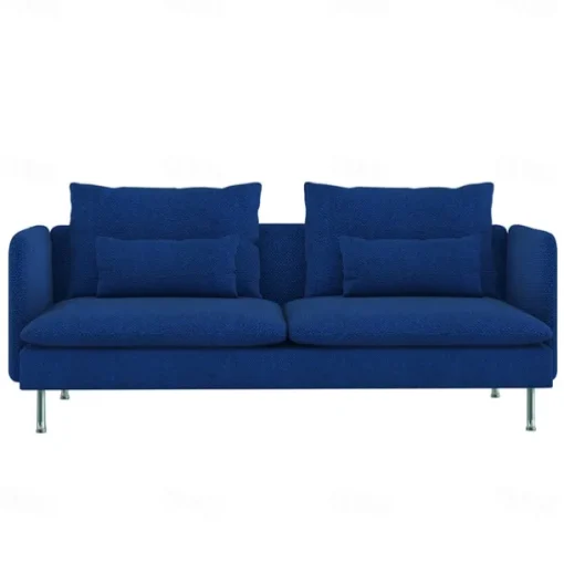 3-Seat Sofa Cover with Fine Linen Armrests Slipcovers Solid Color SODERcover LITB PRIME cover