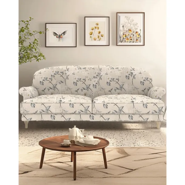 2seater Sofa Cover Floral Quilted 100% Cotton Slipcovers ESSEBODAcover LITB PRIME cover