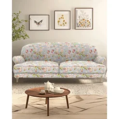 2seater Sofa Cover Floral Quilted 100% Cotton Slipcovers ESSEBODAcover LITB PRIME cover