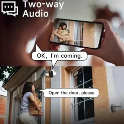 Security Camera Wireless Outdoor 3MP Security Camera with Solar Panel PIR Human Detection SD Card/Cloud Storage Flood Light Solar Cameras for Home Security