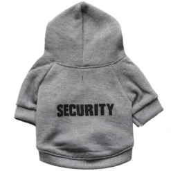 Security Dog Hoodies Dog Clothes Apparel Winter Sweatshirt Warm Sweater Cotton Jacket Coat Hoodie for Small Dog Medium Large Dog Cat (Black, 3XL)