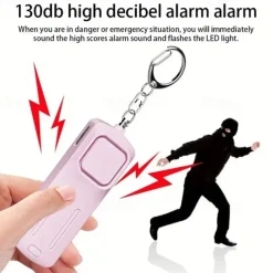 Self Defense Alarm 130dB Anti-wolf Women Security Protect AlertPersonal Safety Keychain Scream Loud Emergency Alarm