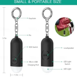 Self Defense Women Alarm 130dB Girl Security Protect Alert Personal Safety Scream Loud Keychain Emergency Alarm