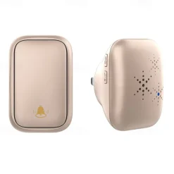 Self Powered Wireless Doorbell Waterproof No Battery Needed 38 Ringtones Plug-in Ding Dong Door Bell High Volume Nursing Bell