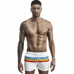 SEOBEAN® Men's Swim Trunks Swim Shorts Quick Dry Board Shorts Bathing Suit with Pockets Drawstring Swimming Surfing Beach Water Sports Painting Spring Summer / Micro-elastic