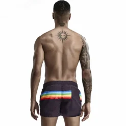 SEOBEAN® Men's Swim Trunks Swim Shorts Quick Dry Board Shorts Bathing Suit with Pockets Drawstring Swimming Surfing Beach Water Sports Painting Spring Summer / Micro-elastic