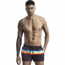 SEOBEAN® Men's Swim Trunks Swim Shorts Quick Dry Board Shorts Bathing Suit with Pockets Drawstring Swimming Surfing Beach Water Sports Painting Spring Summer / Micro-elastic