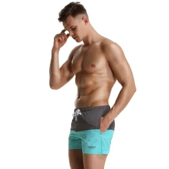 SEOBEAN® Men's Swim Trunks Swim Shorts Quick Dry Board Shorts Bathing Suit with Pockets Drawstring Swimming Surfing Beach Water Sports Patchwork Spring Summer / Micro-elastic